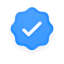 Badge with checkmark